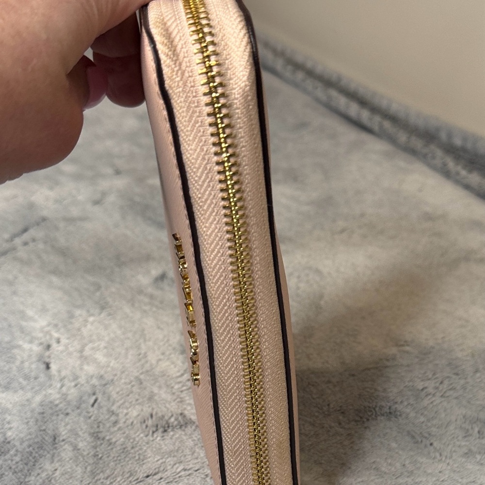 Michael Kors Light Ballet Pink Jet Set Saffiano Wallet Wristlet - Picture 6 of 11